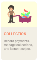 Collection option on the main screen